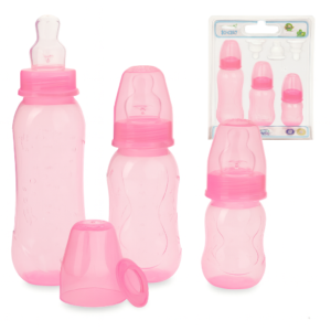 kit 3 Mamadeiras Kuka Rosa