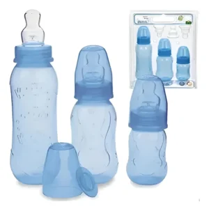 kit 3 Mamadeiras Kuka Azul