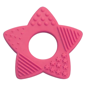 Mordedor Estrela Silicone Rosa Kuka