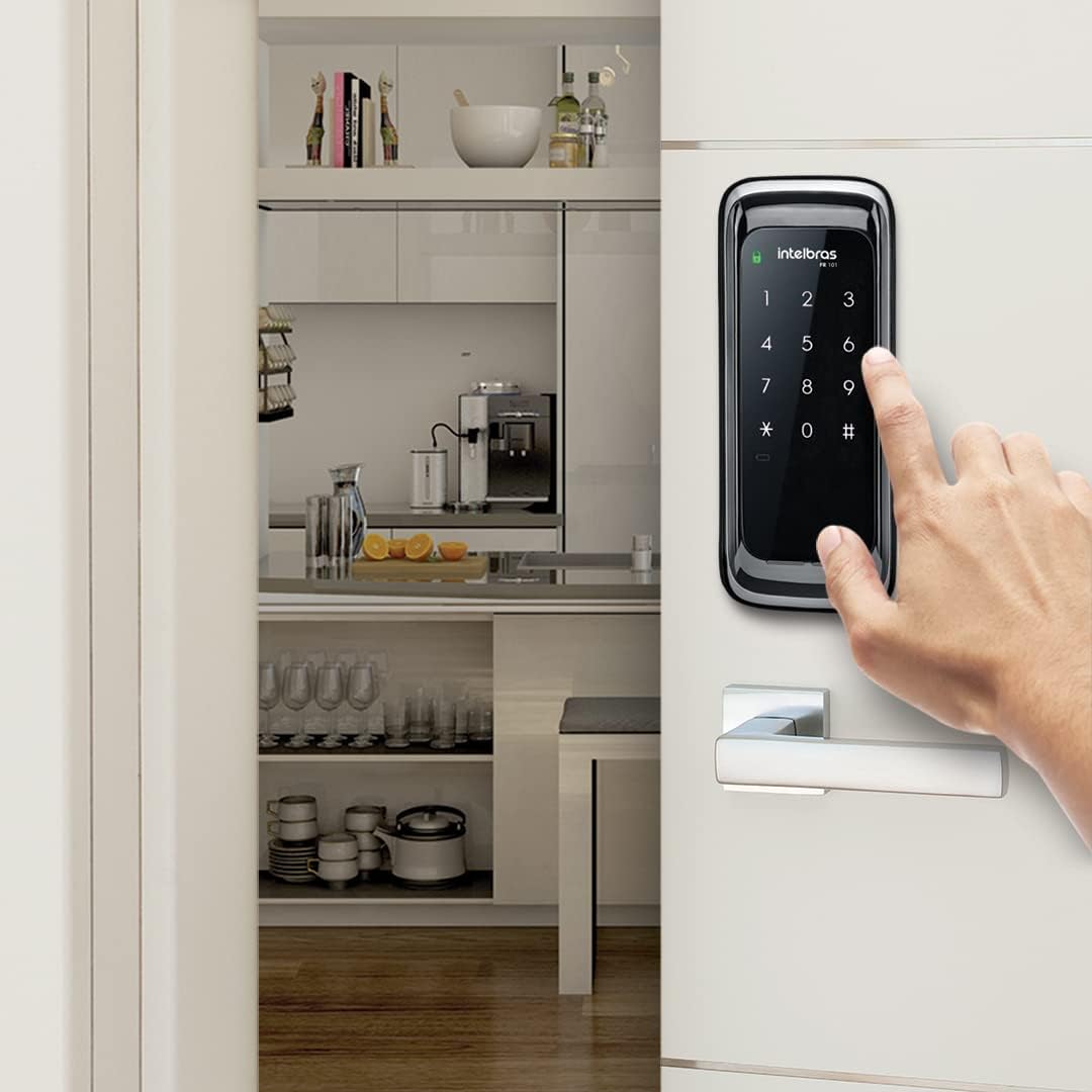 Fechadura Digital de Sobrepor Touch Screen FR 101 Preto Intelbras - Imagem 4