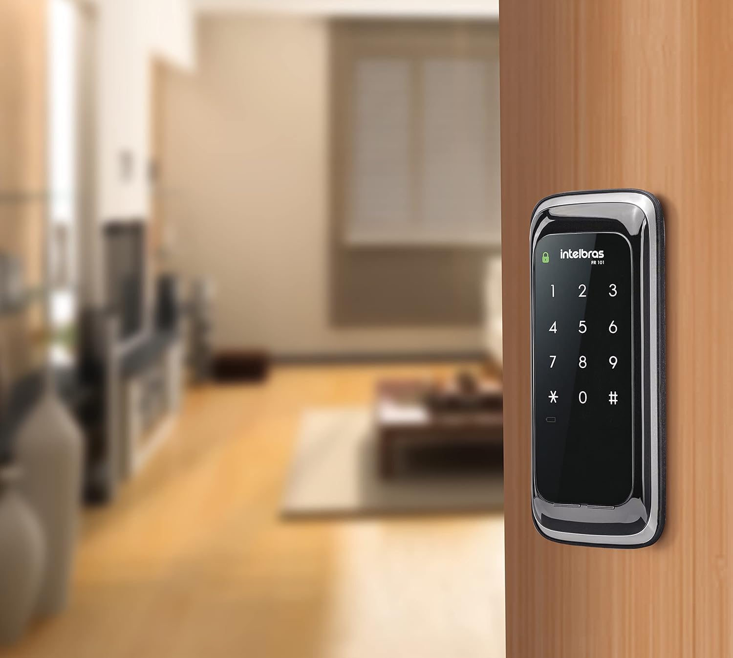 Fechadura Digital de Sobrepor Touch Screen FR 101 Preto Intelbras - Imagem 8