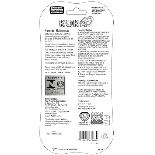 Mordedor Para Bebê Multiformas Kuka +3 meses - Imagem 4