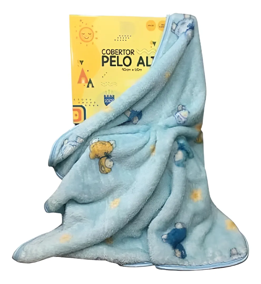 Cobertor Bebê Antialérgico Azul